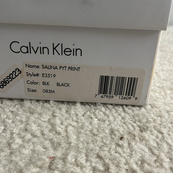 Calvin Klein - Salina Python Print, Black High Heels - Size 8.5M - Picture 5 of 7